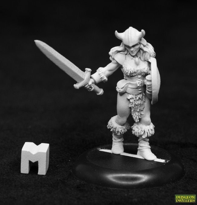 Mini Reaper Dungeon Denizens: Jana Frostwind Barbarian