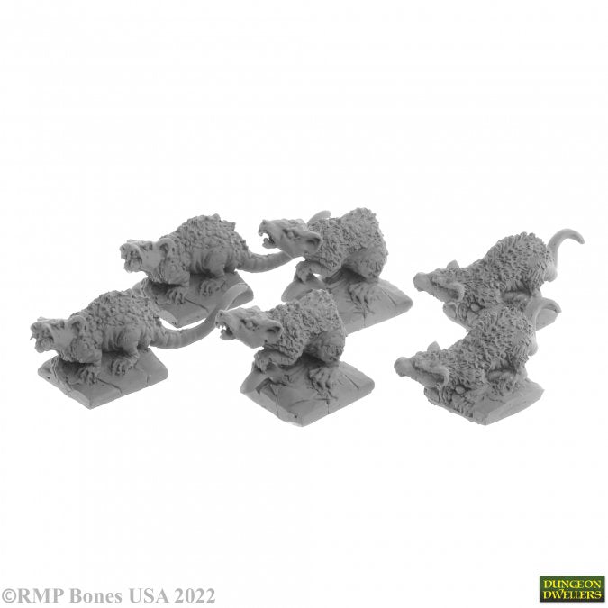 Mini Reaper Dungeon Dwellers: Giant Tomb Rats (6)