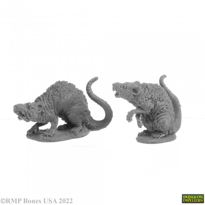 Mini Reaper Dungeon Denizens: Barrow Rats (2)