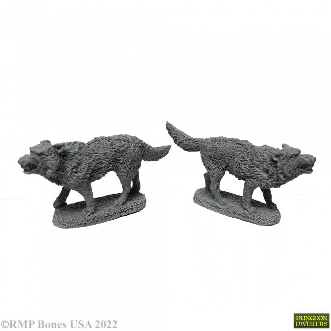 Mini Reaper Dungeon Denizens: Dire Wolves (2)