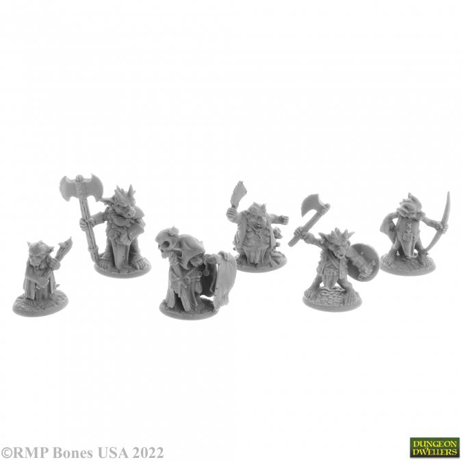 Mini Reaper Dungeon Denizens: Ratpelt Kobold Leaders (6)