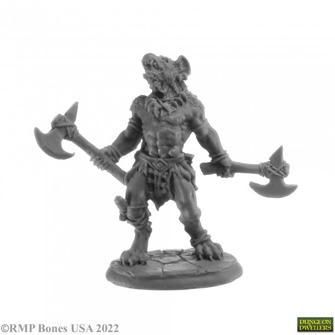 Mini Reaper Dungeon Denizens: Gnoll Ravager - Blackmane
