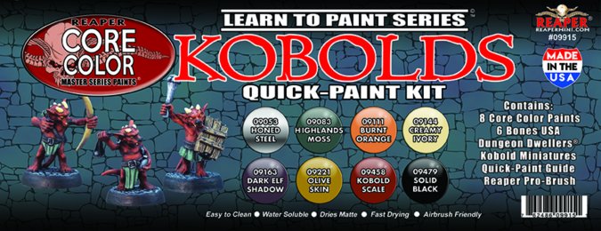 Paint Reaper Learn To Paint Kit: Kobold Quick Paint Kit