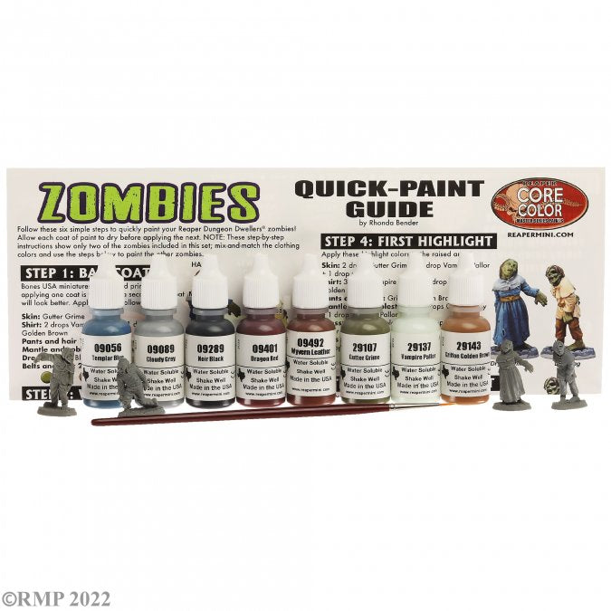 Paint Reaper Learn To Paint Kit: Zombies Quick Paint Set