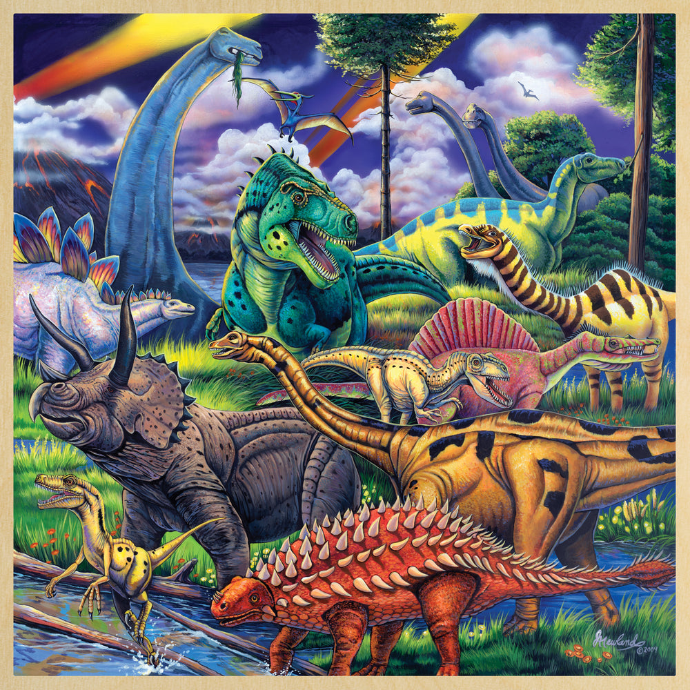 Puzzle Masterpieces:   48 piece Wood Dinosaur Friends