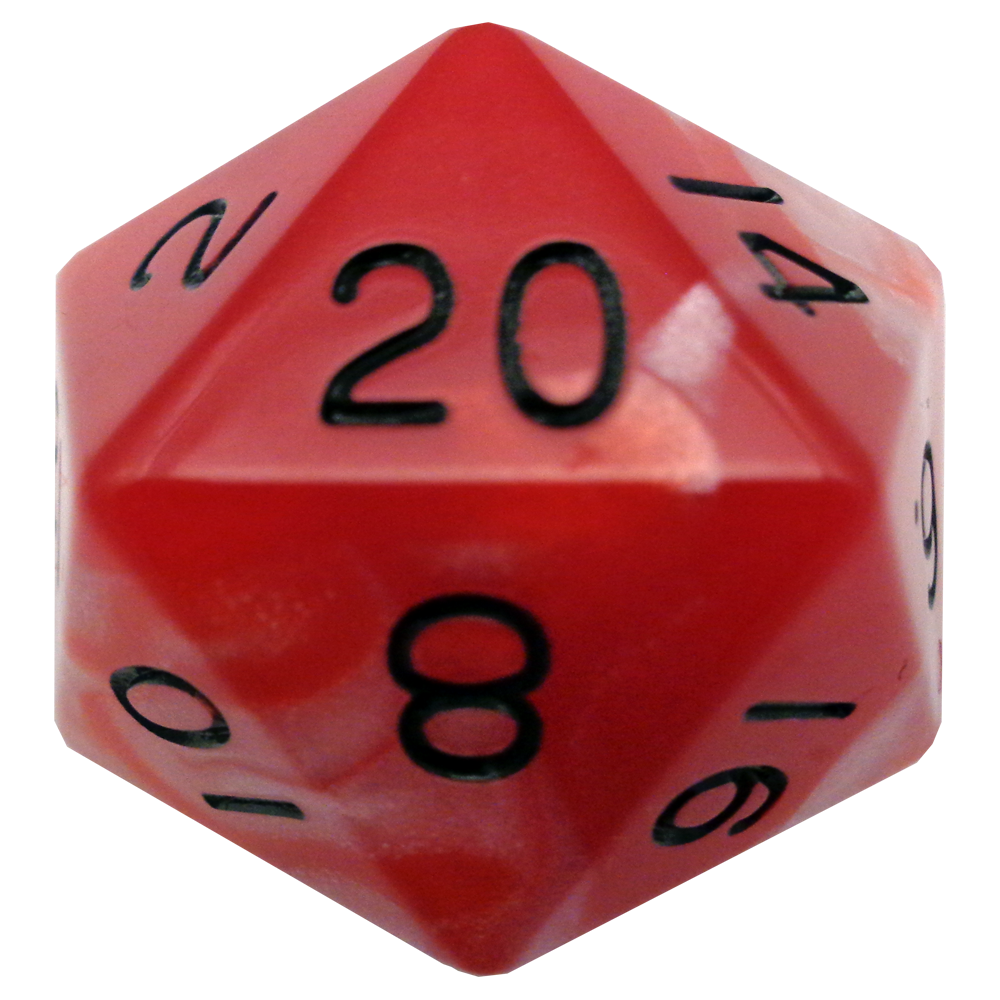 Dice Metallic Dice Co: d20 35mm Mega Acrylic