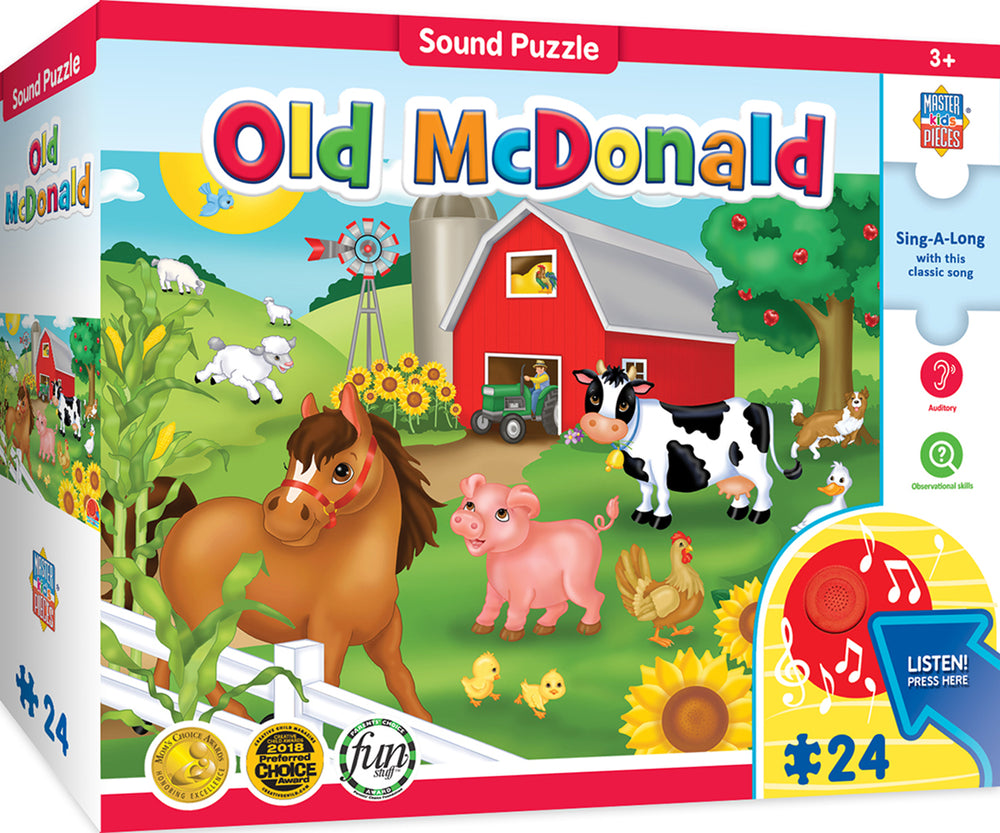 Puzzle Masterpieces:   24 piece Sing-A-Long Old McDonald