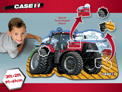 Puzzle Masterpieces:   36 Piece Shaped Floor Farmall Case IH