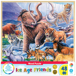 Puzzle Masterpieces:   48 Piece Wood Fun Facts - Ice Age Friends
