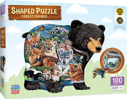 Puzzle Masterpieces:   100 Piece Shaped - Forest Friends