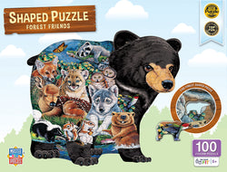 Puzzle Masterpieces:   100 Piece Shaped - Forest Friends