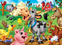 Puzzle Masterpieces:   48 Piece Googly Eyes - Farm Animals
