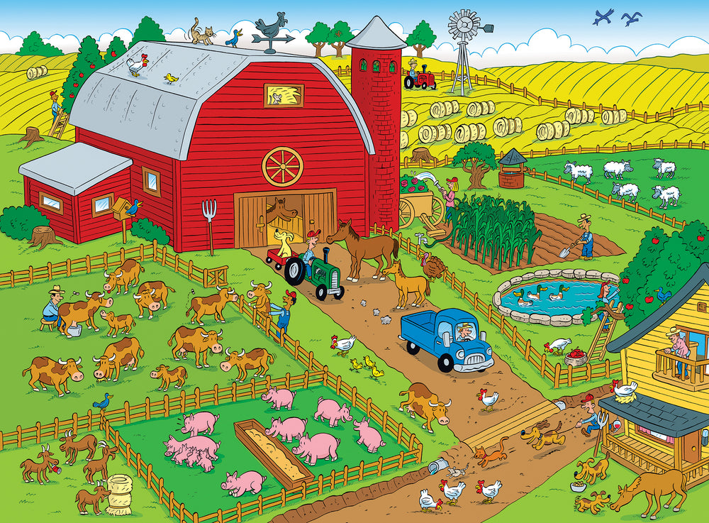 Puzzle Masterpieces:   101 Piece 101 Things to Spot - On the Farm