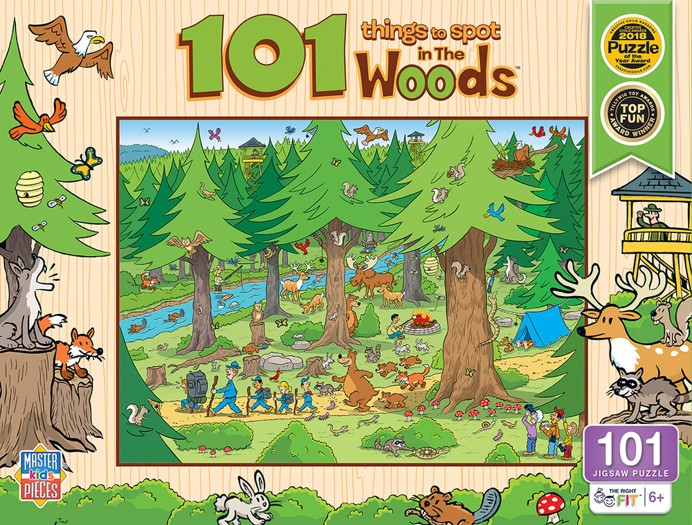 Puzzle Masterpieces:  101 Piece 101 Things to Spot - In the Woods