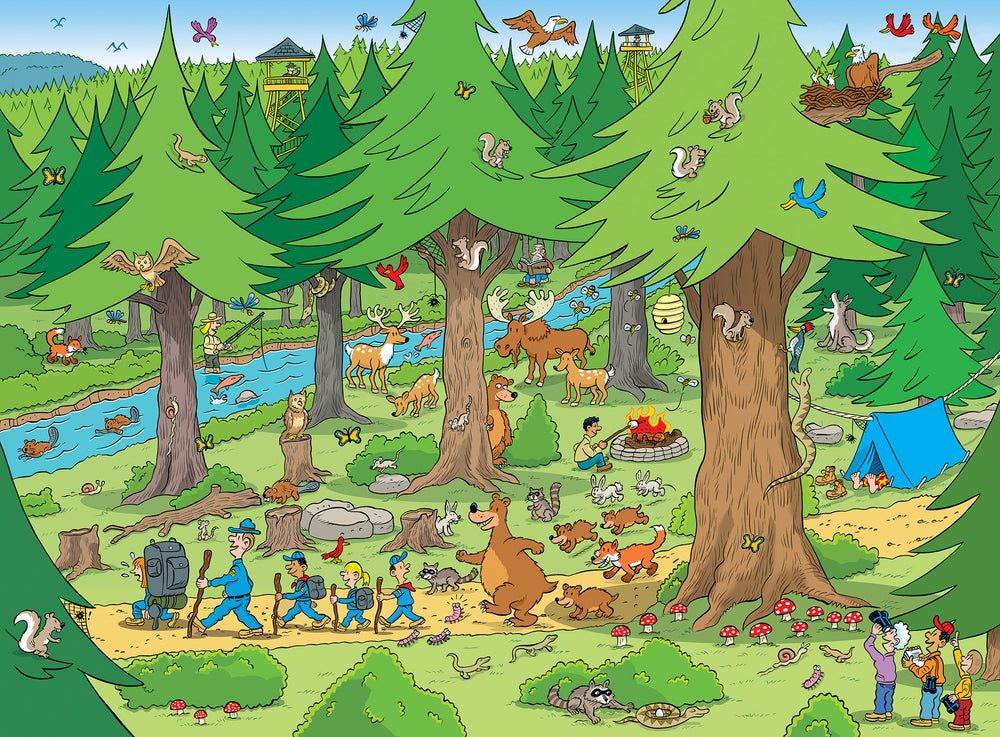 Puzzle Masterpieces:  101 Piece 101 Things to Spot - In the Woods