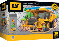 Puzzle Masterpieces:   36 Piece Shaped Floor Caterpillar - Dump Truck