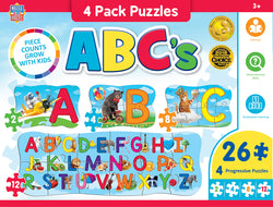 Puzzle Masterpieces: Educational - ABCs 4 Pack Puzzle