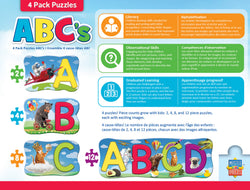 Puzzle Masterpieces: Educational - ABCs 4 Pack Puzzle