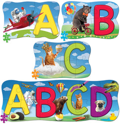 Puzzle Masterpieces: Educational - ABCs 4 Pack Puzzle