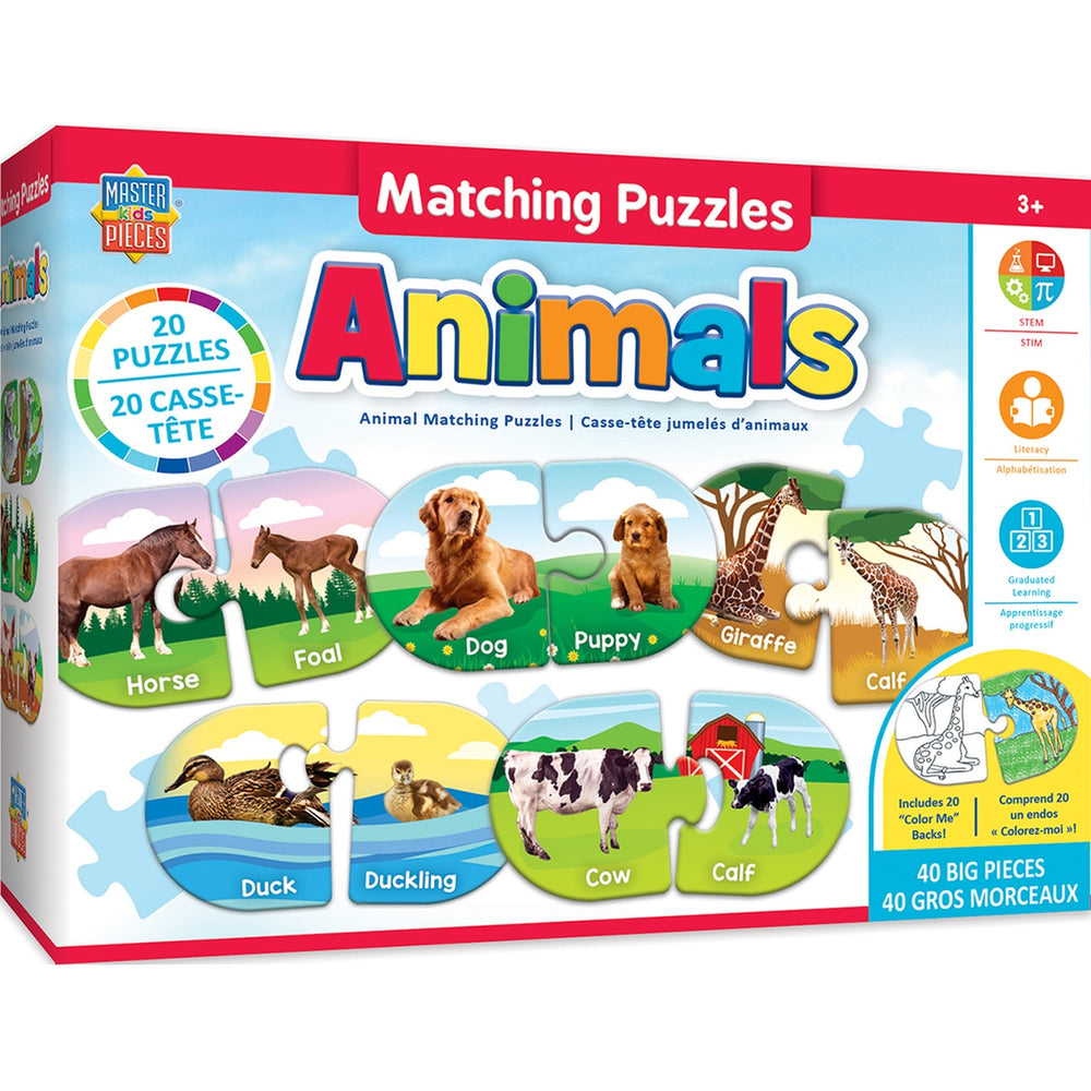 Puzzle Masterpieces: Educational - Animals Matching Puzzle