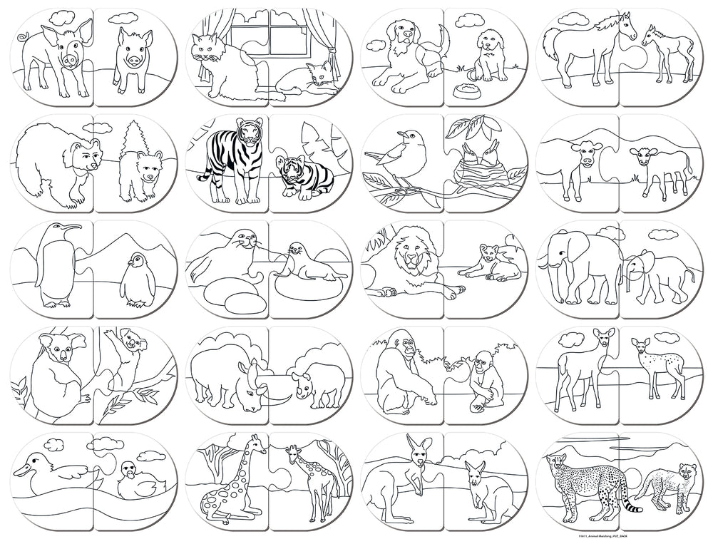 Puzzle Masterpieces: Educational - Animals Matching Puzzle