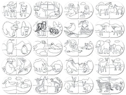 Puzzle Masterpieces: Educational - Animals Matching Puzzle