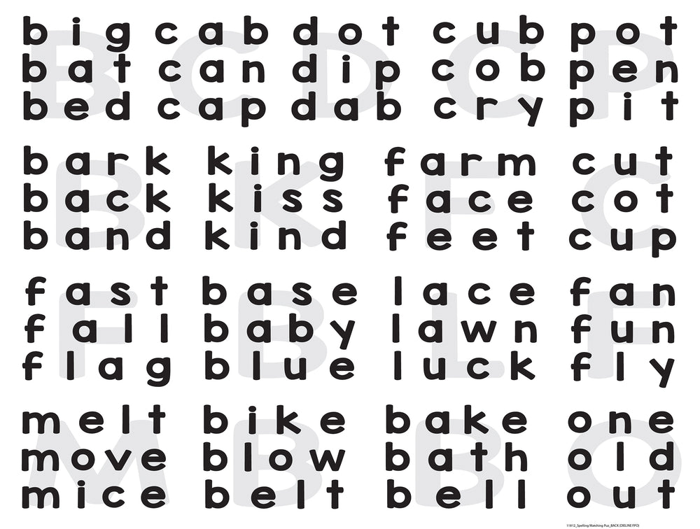 Puzzle Masterpieces: Educational - Spelling Matching Puzzle
