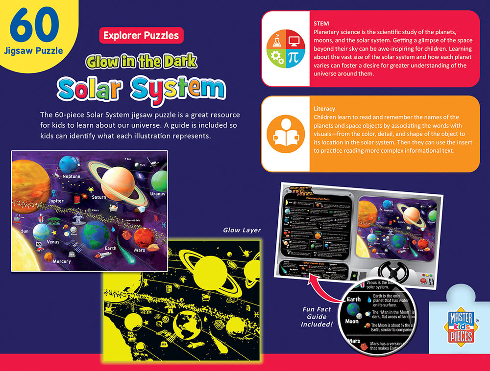 Puzzle Masterpieces: Educational - Solar System Glow