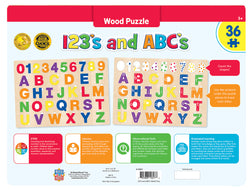 Puzzle Masterpieces:   36 Piece Wood eEducational – ABC123
