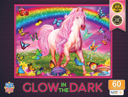 Puzzle Masterpieces:   60 Piece Glow in the Dark - Rainbow World