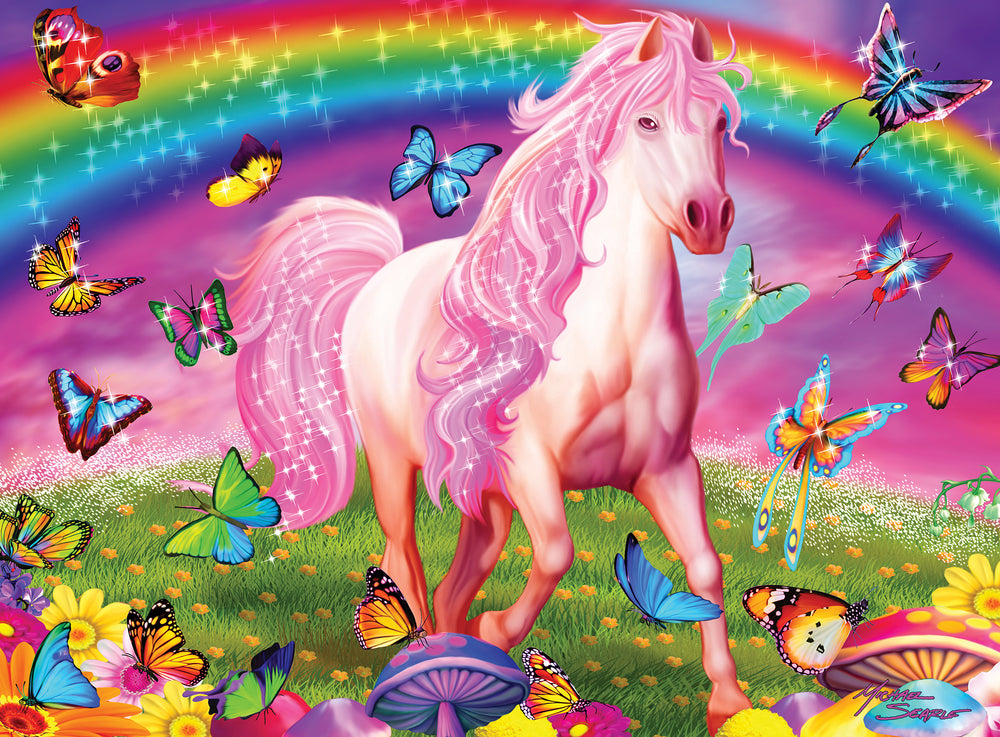 Puzzle Masterpieces:   60 Piece Glow in the Dark - Rainbow World