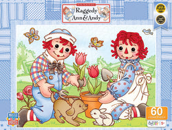 Puzzle Masterpieces:   60 Piece Raggedy Ann & Andy - Picnic Friends