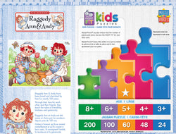 Puzzle Masterpieces:   60 Piece Raggedy Ann & Andy - Picnic Friends