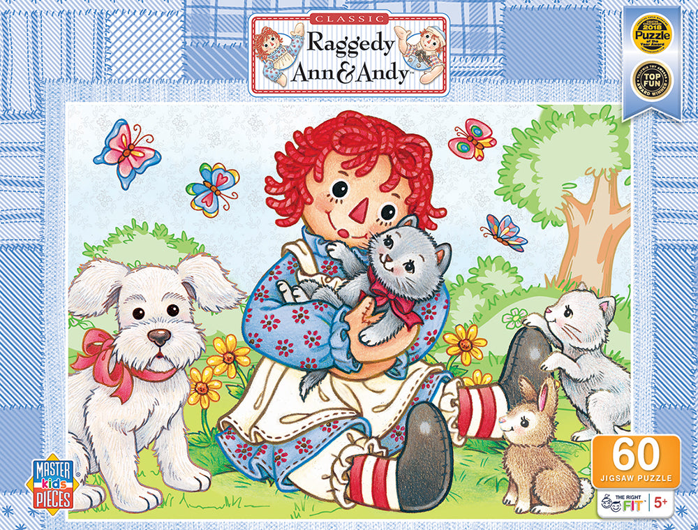 Puzzle Masterpieces:   60 Piece Raggedy Ann & Andy - Best Friends