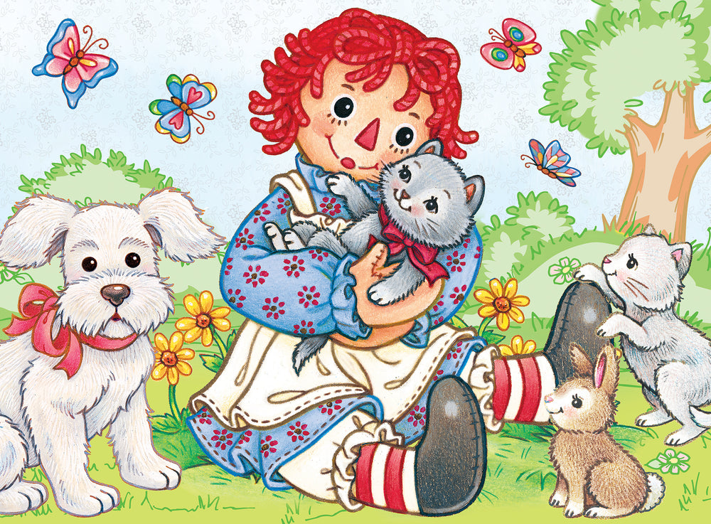 Puzzle Masterpieces:   60 Piece Raggedy Ann & Andy - Best Friends
