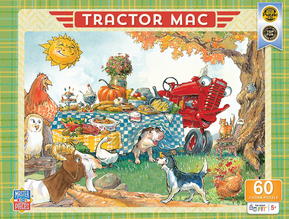 Puzzle Masterpieces:   60 Piece Tractor Mac - Dinner Time