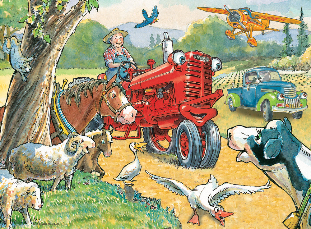 Puzzle Masterpieces:   60 Piece Tractor Mac - Out for a Ride