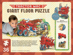 Puzzle Masterpieces:   36 Piece Shaped Floor Tractor Mac