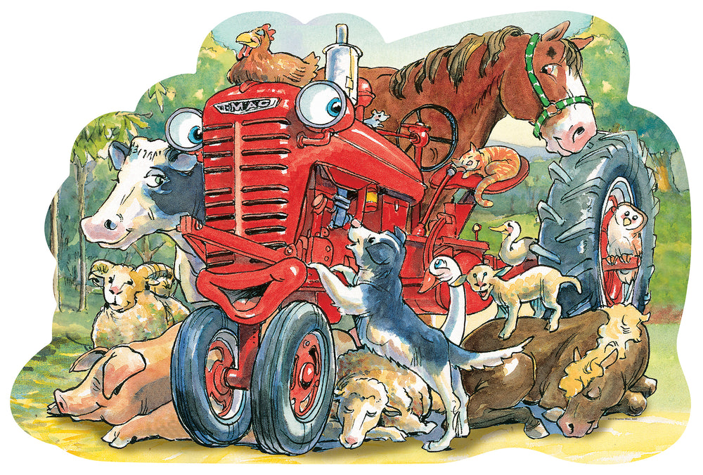 Puzzle Masterpieces:   36 Piece Shaped Floor Tractor Mac