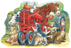 Puzzle Masterpieces:   36 Piece Shaped Floor Tractor Mac