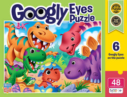 Puzzle Masterpieces:   48 Piece Googly Eyes - Dinosaurs