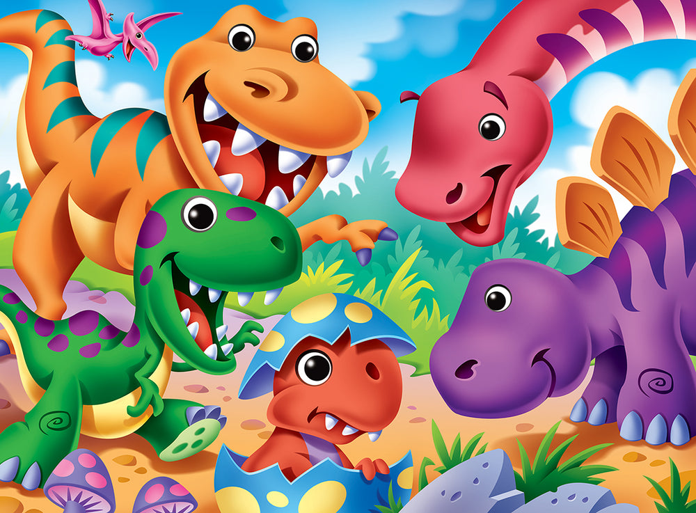 Puzzle Masterpieces:   48 Piece Googly Eyes - Dinosaurs