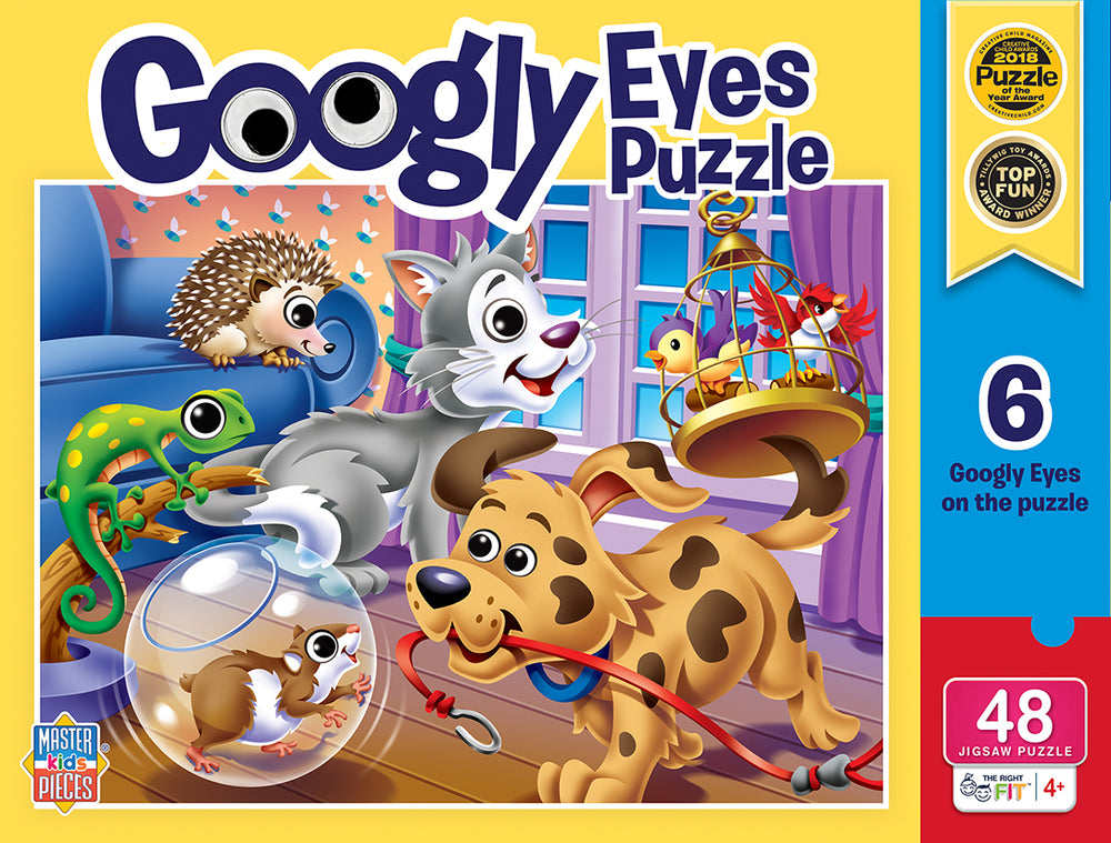 Puzzle Masterpieces:   48 Piece Googly Eyes - Pets
