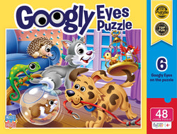 Puzzle Masterpieces:   48 Piece Googly Eyes - Pets