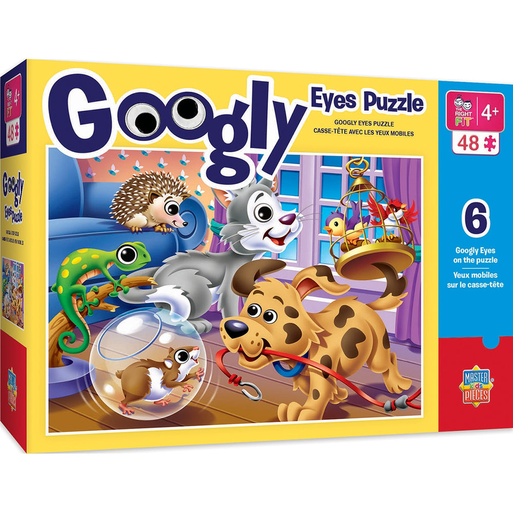Puzzle Masterpieces:   48 Piece Googly Eyes - Pets