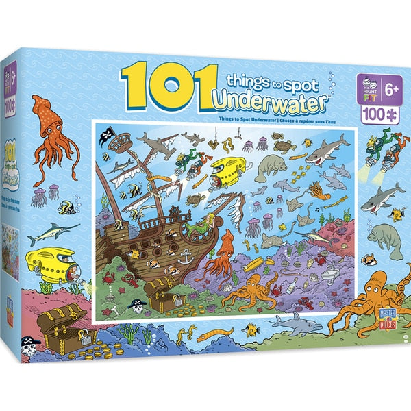 Puzzle Masterpieces:  101 Piece 101 Things to Spot - Underwater