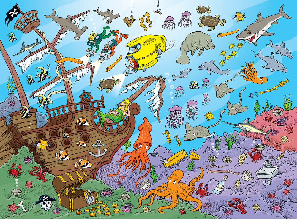 Puzzle Masterpieces:  101 Piece 101 Things to Spot - Underwater