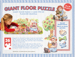 Puzzle Masterpieces:   36 Piece Shaped Floor Raggedy Ann & Andy