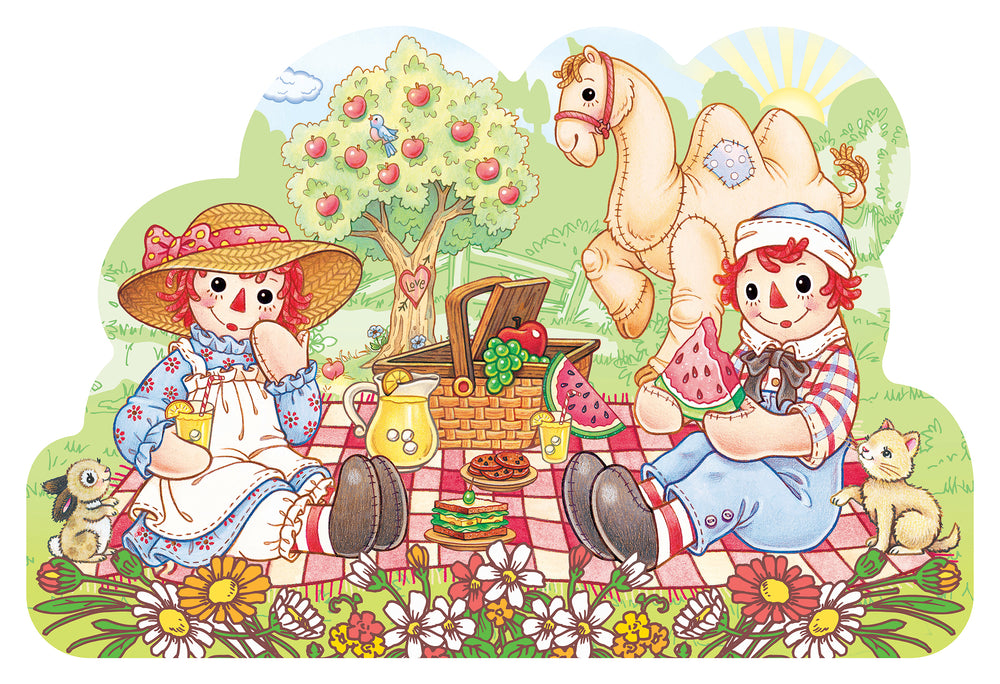 Puzzle Masterpieces:   36 Piece Shaped Floor Raggedy Ann & Andy
