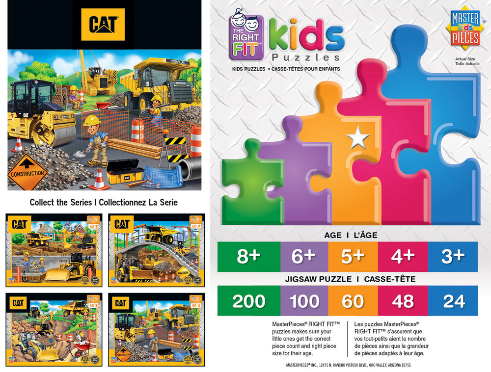 Puzzle Masterpieces:   60 Piece Caterpillar - Parking Lot